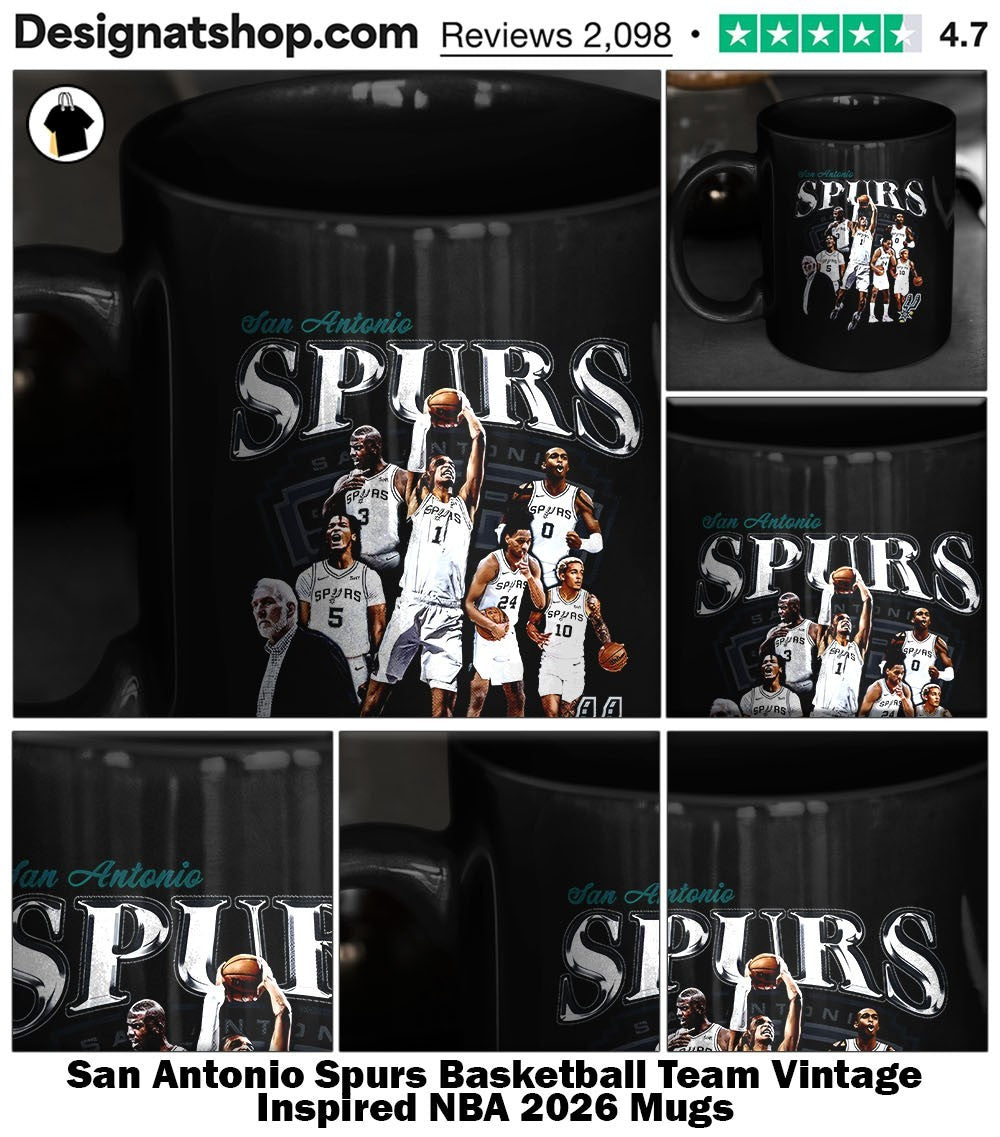 San Antonio Spurs Basketball Team Vintage Inspired NBA 2026 shirt