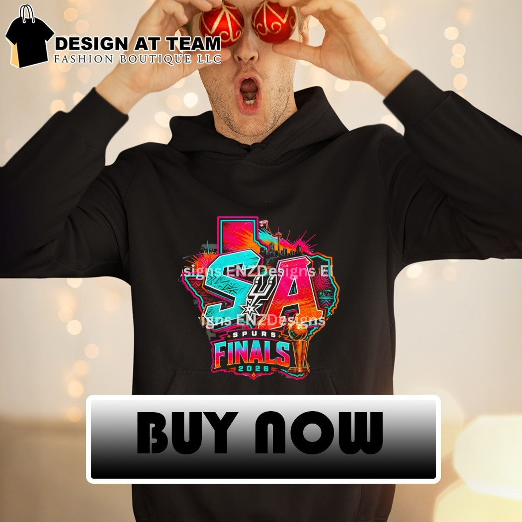 San Antonio Spurs Basketball Trophy Texas Skyline Sa Finals 2026 Map shirt