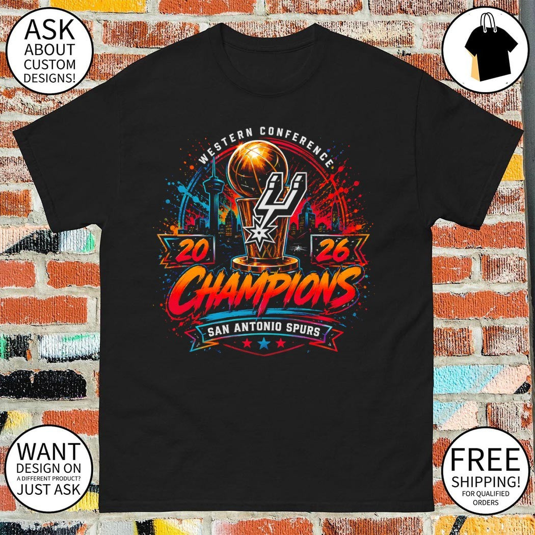 San Antonio Spurs Basketball Western Conference Champions 2026 Playoffs shirt