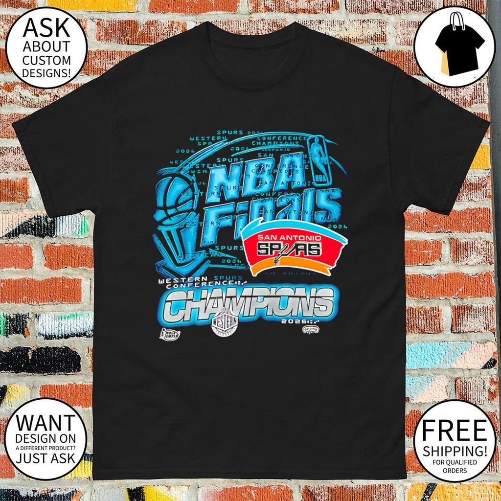 San Antonio Spurs Basketball Western Conference Champions 2026 Trophy 90s Style shirt