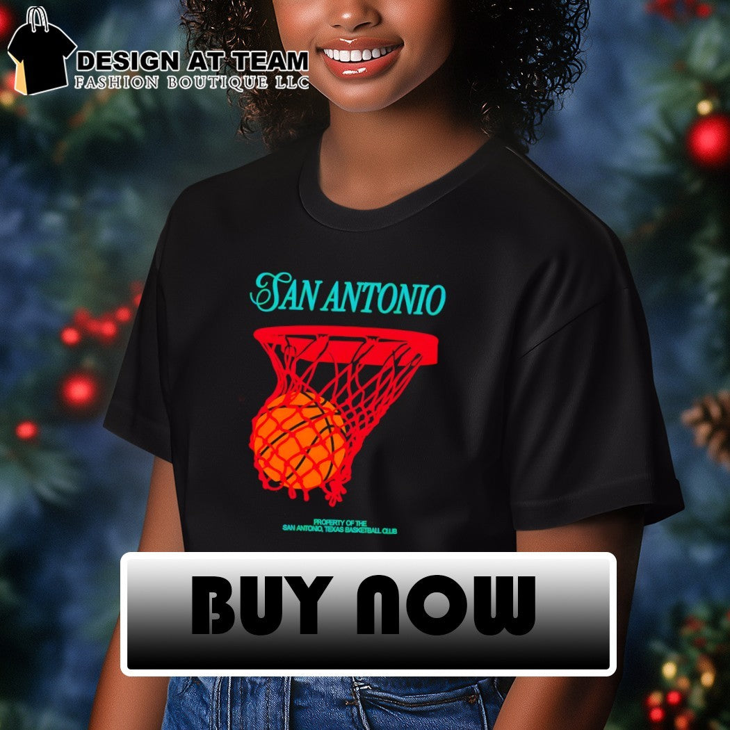 San Antonio Spurs Basketball property of the San Antonio Texas Basketball Club shirt