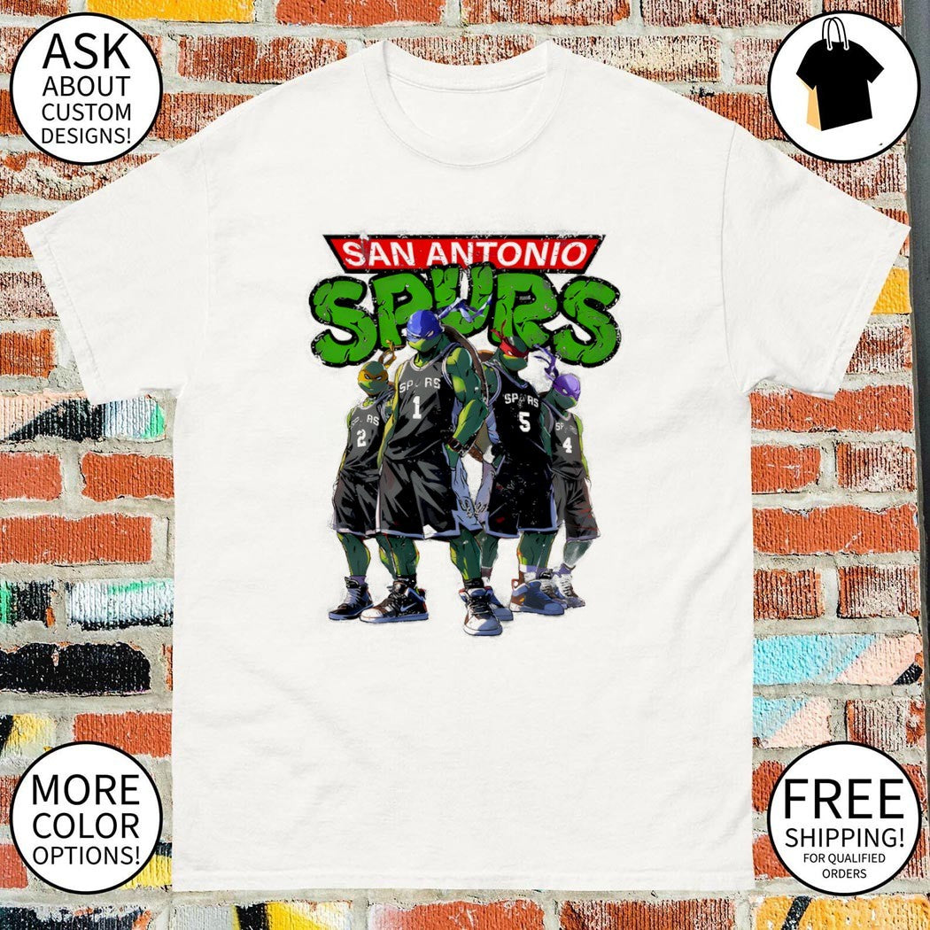 San Antonio Spurs Players Ninja Turtles shirt