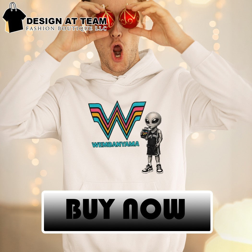 San Antonio Spurs Style Alien Wembanyama drinking shirt
