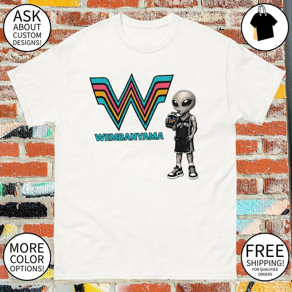 San Antonio Spurs Style Alien Wembanyama drinking shirt