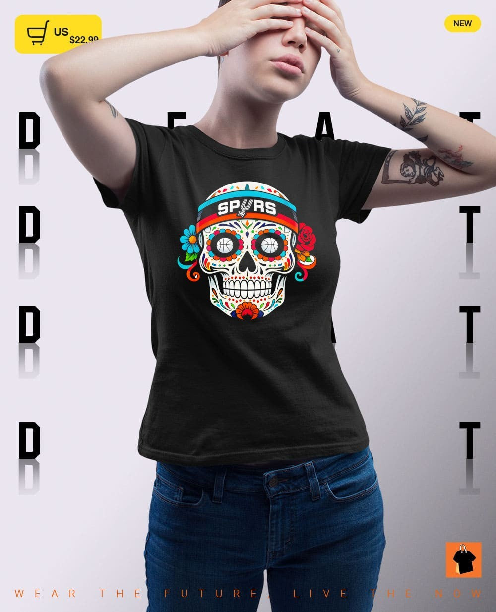 San Antonio Spurs Sugar Skull Flower Basketball Headband Celebration NBA 2026 shirt