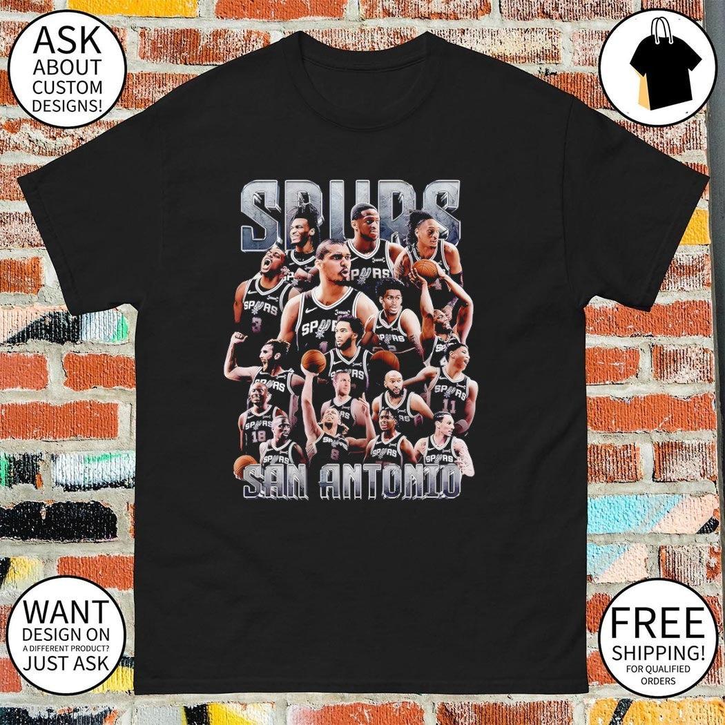 San Antonio Spurs Team Tribute basketball fan lovers shirt