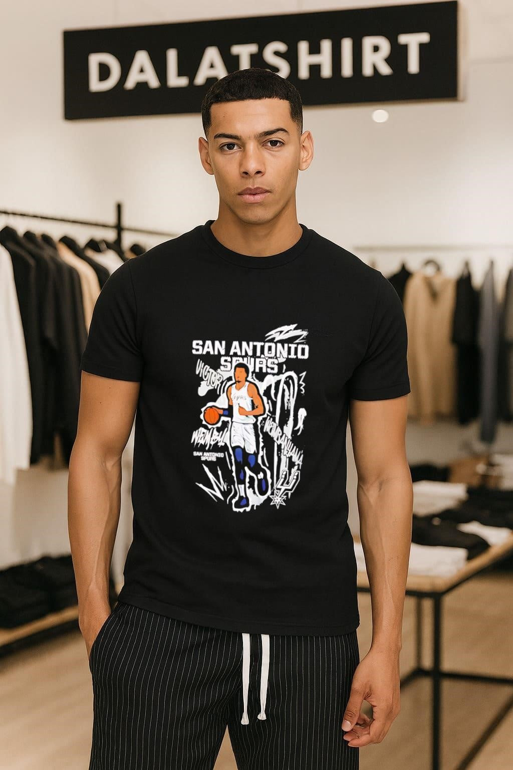 San Antonio Spurs Victor Wembanyama Basketball Player shirt