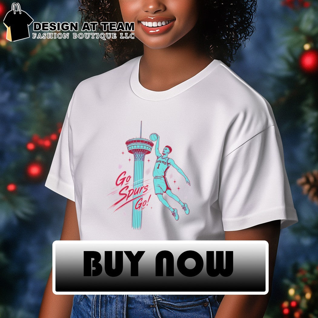 San Antonio Spurs Victor Wembanyama Tower of the Americas Go Spurs Go shirt