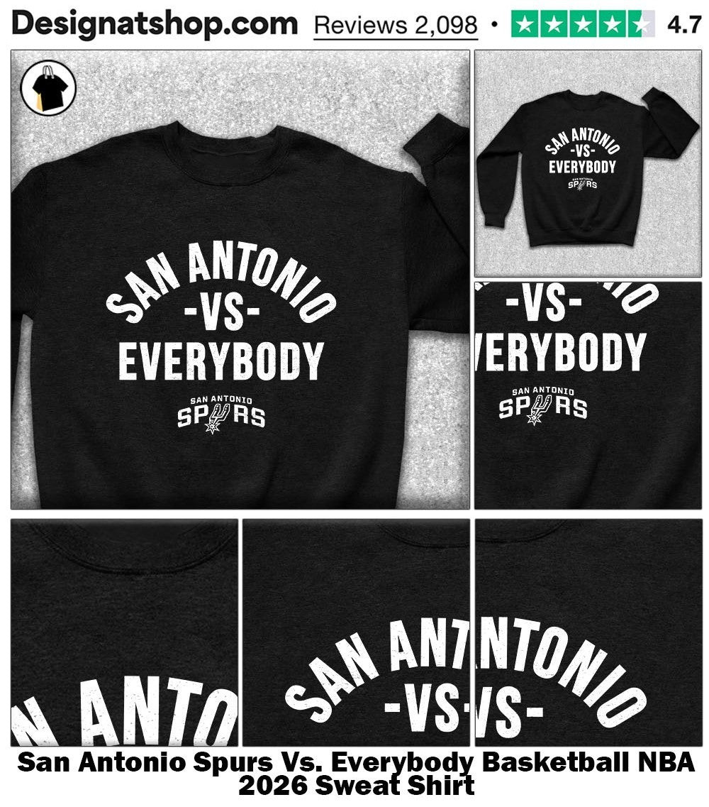 San Antonio Spurs Vs. Everybody Basketball NBA 2026 shirt