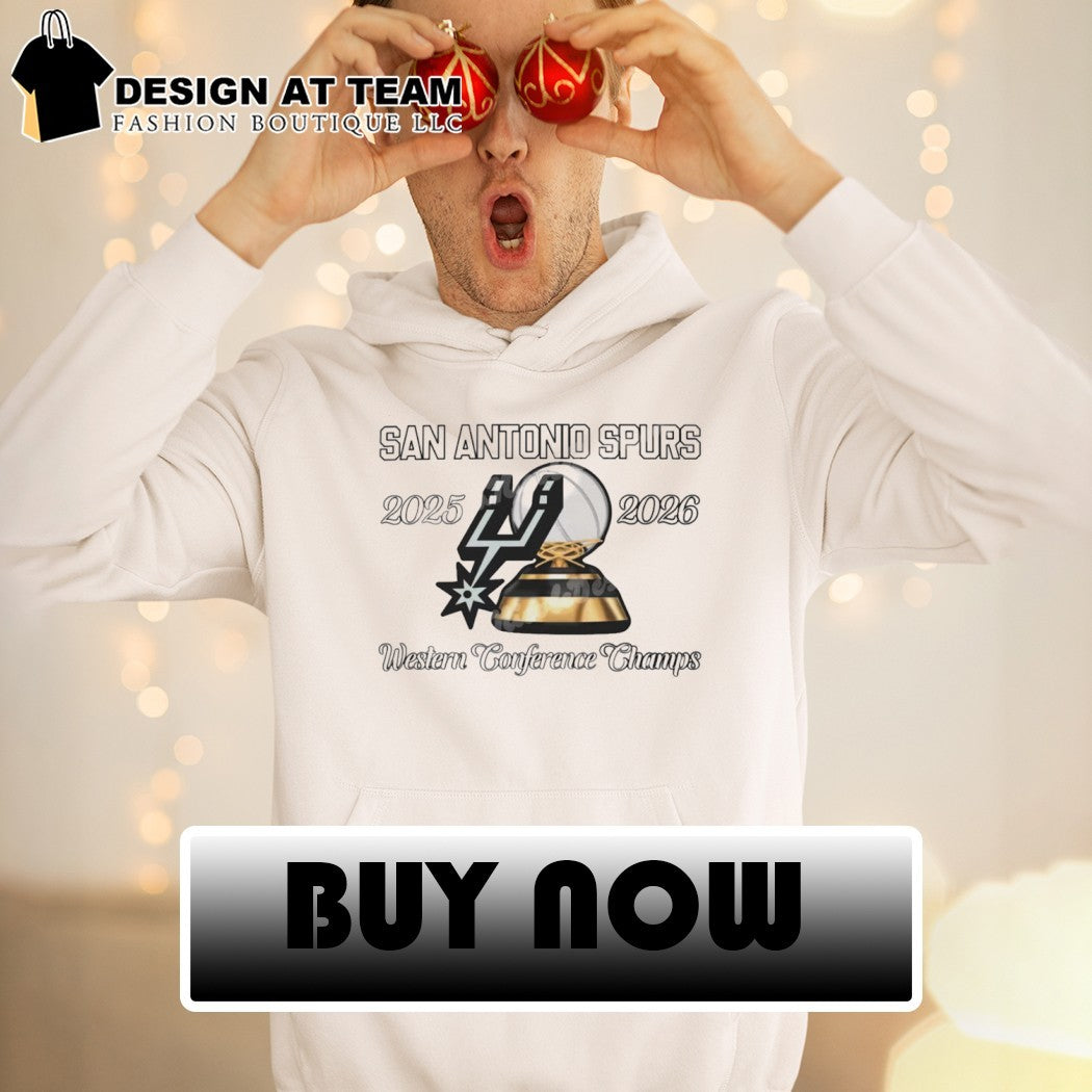 San Antonio Spurs Western Conference Champs 2025 2026 trophy basketball team shirt
