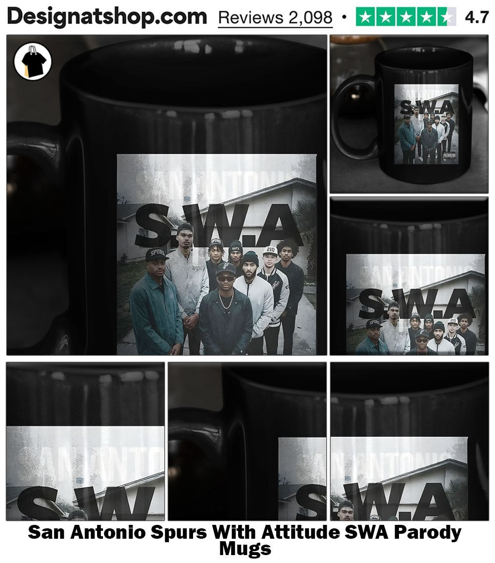 San Antonio Spurs With Attitude SWA Parody shirt