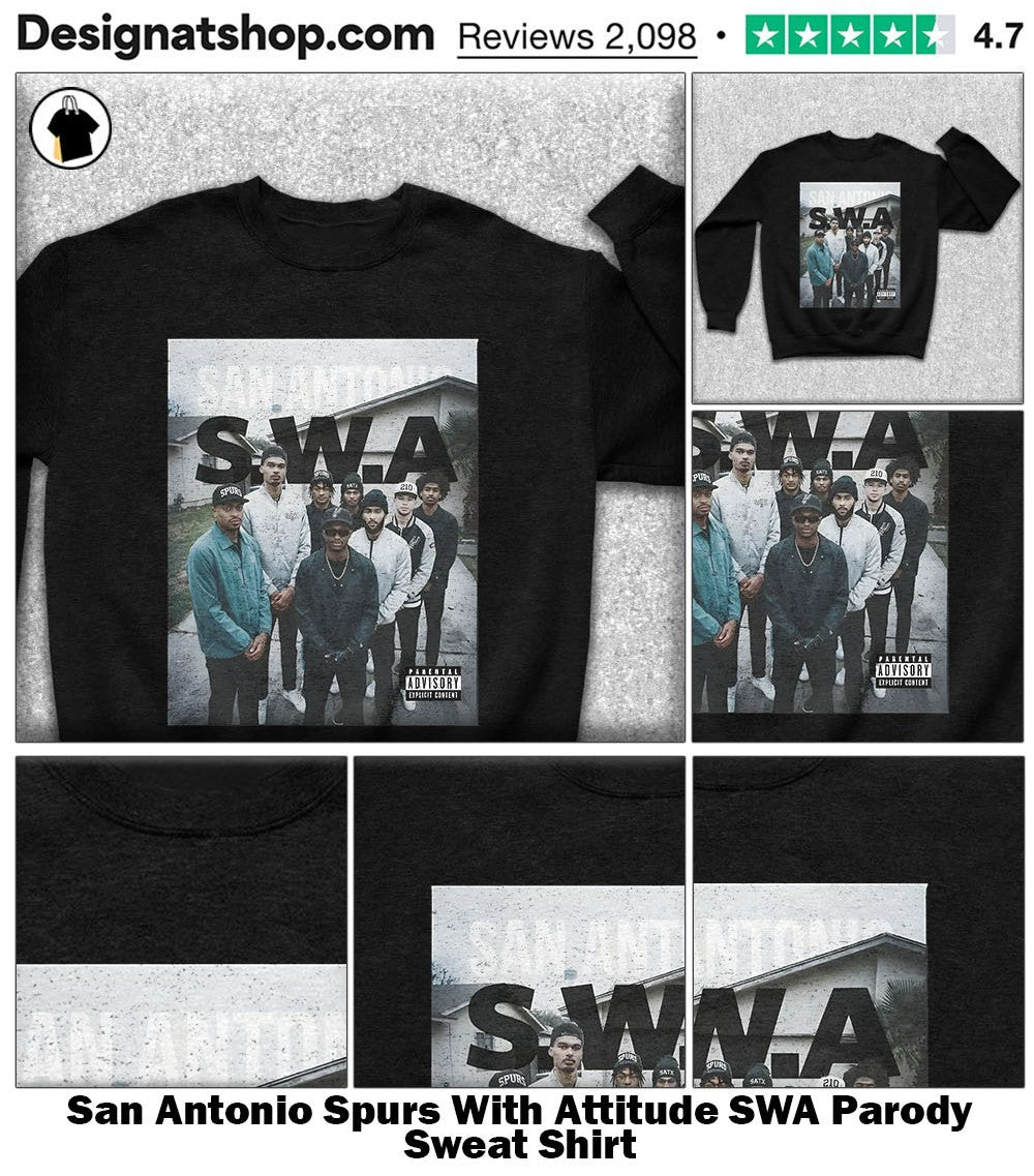 San Antonio Spurs With Attitude SWA Parody shirt