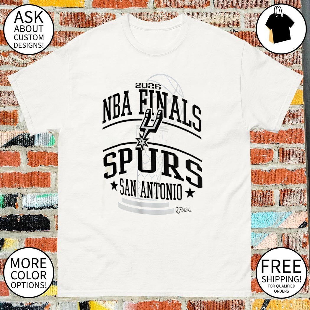 San Antonio Spurs Youth Stadium Essentials 2026 NBA Finals Start Arch shirt