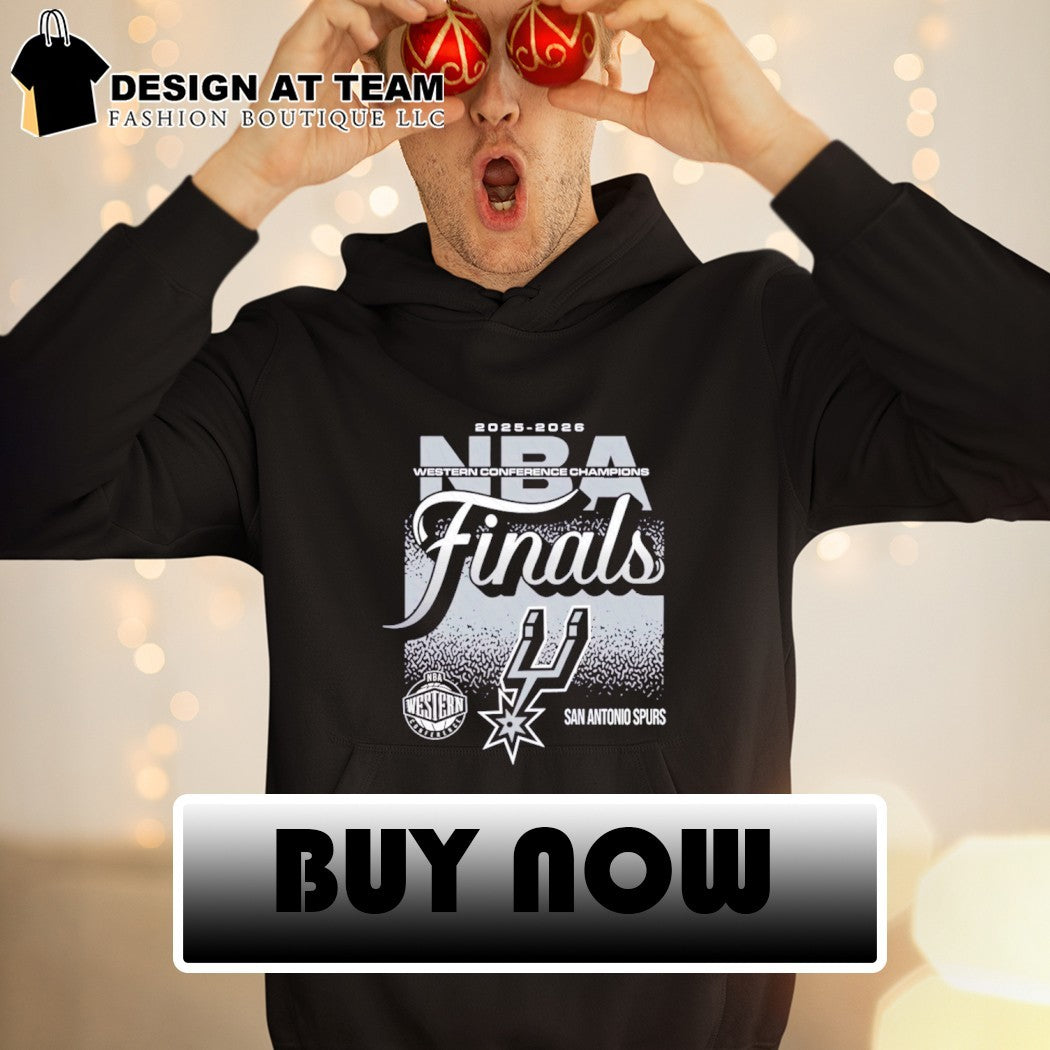San Antonio Spurs basketball apparel 2025-2026 NBA Western Conference Finals shirt