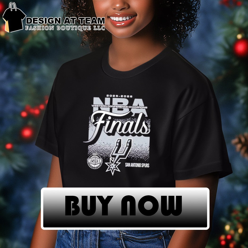 San Antonio Spurs basketball apparel 2025-2026 NBA Western Conference Finals shirt