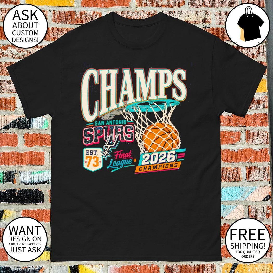 San Antonio Spurs basketball final league retro sports champions NBA 2026 shirt