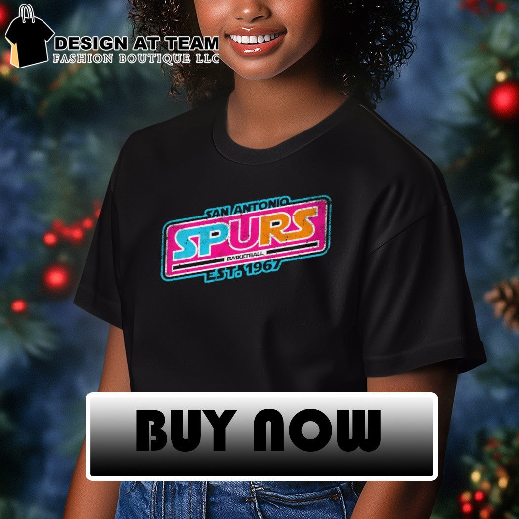 San Antonio Spurs basketball team est 1967 retro shirt