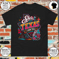 San Antonio Texas boots and cactus She’s from Texas I can tell energy shirt