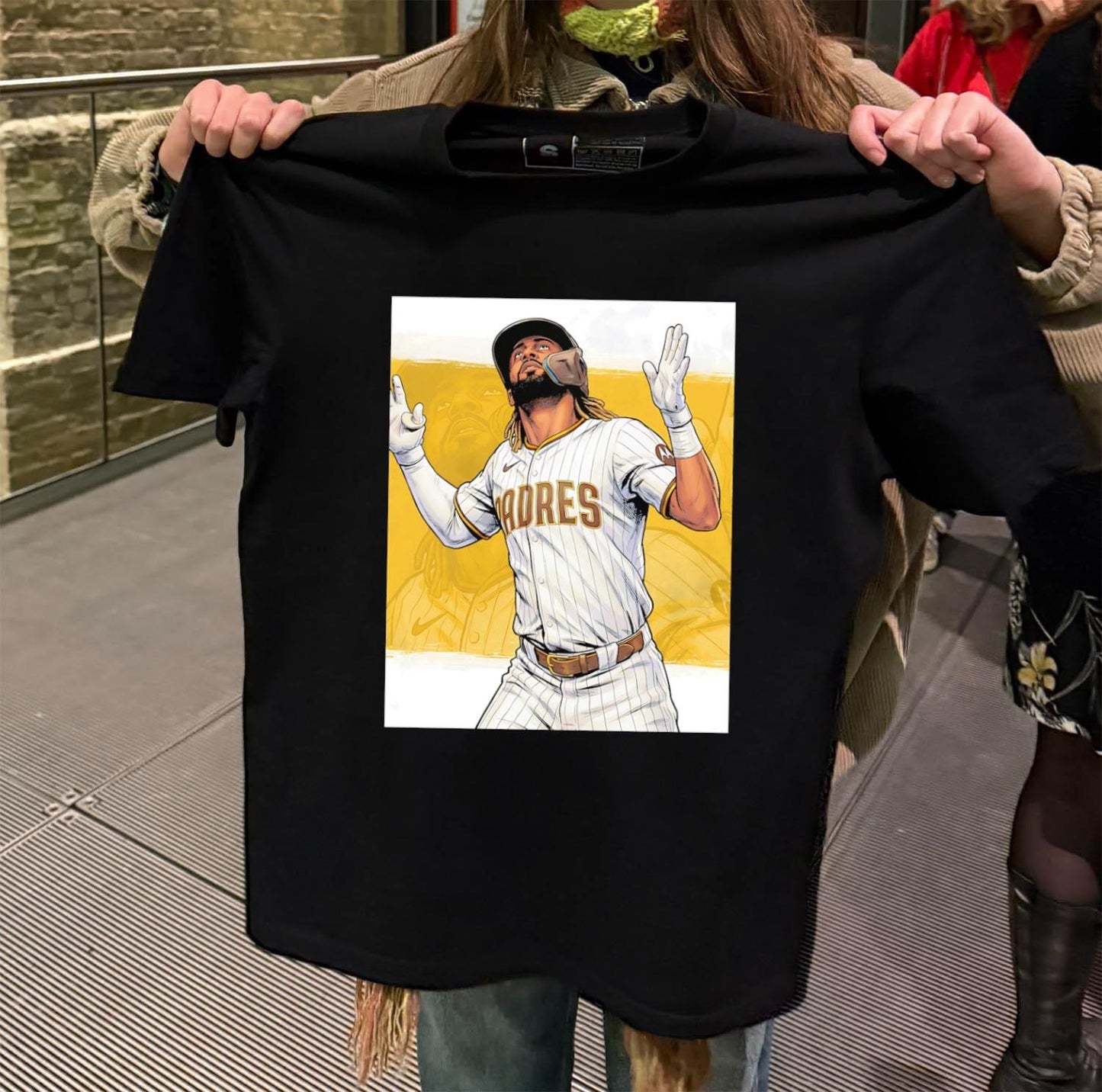 San Diego Padres Fernando Tatis Jr Baseball Player Illustration shirt