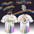 San Diego Padres Happy Pride Month Baseball Jersey