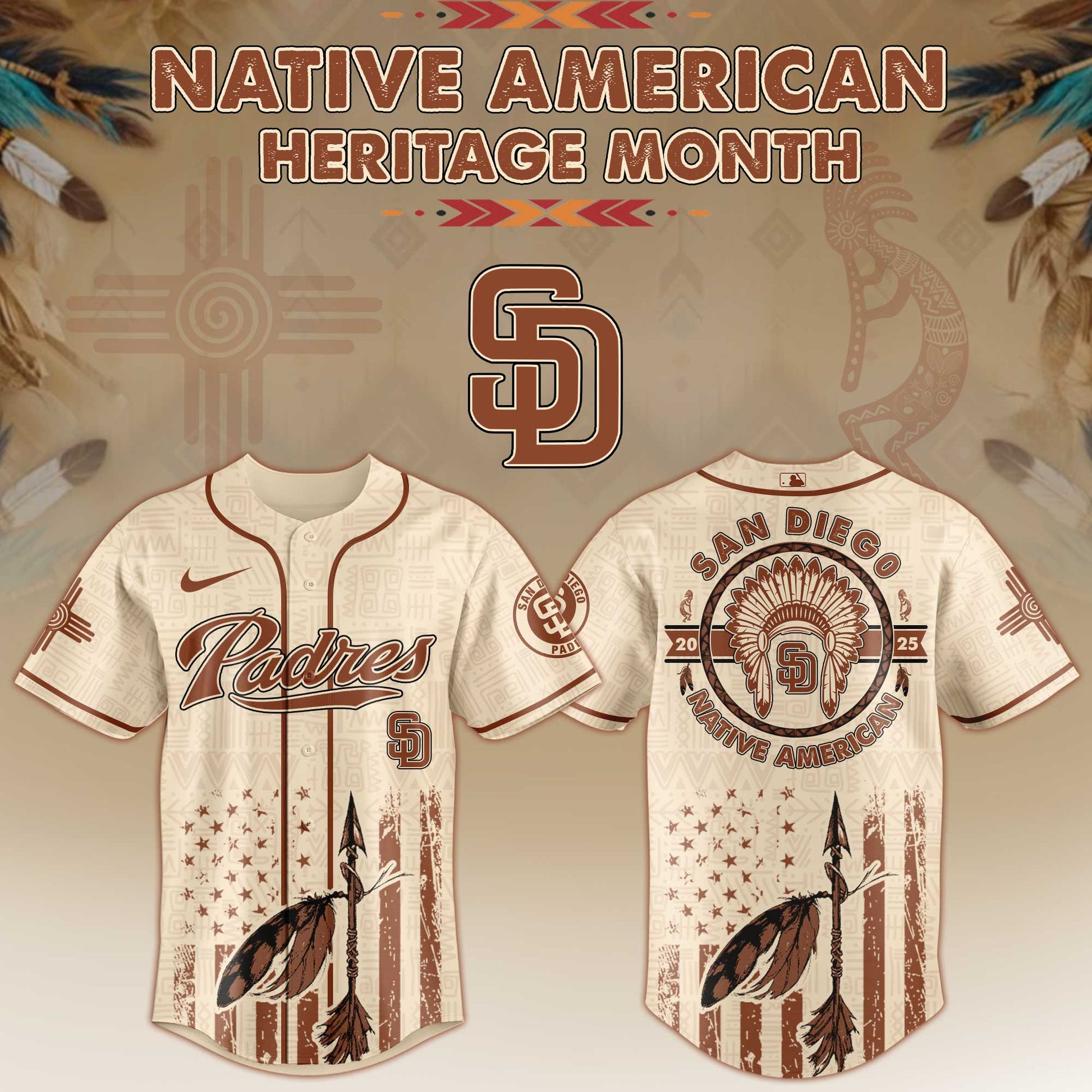 San Diego Padres Native American Heritage Month Jersey 2025