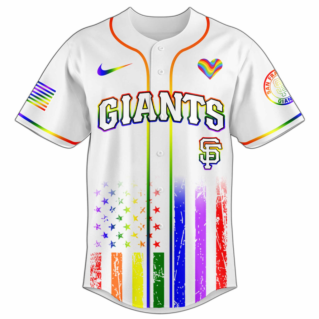 San Francisco Giants Happy Pride Month Baseball Jersey