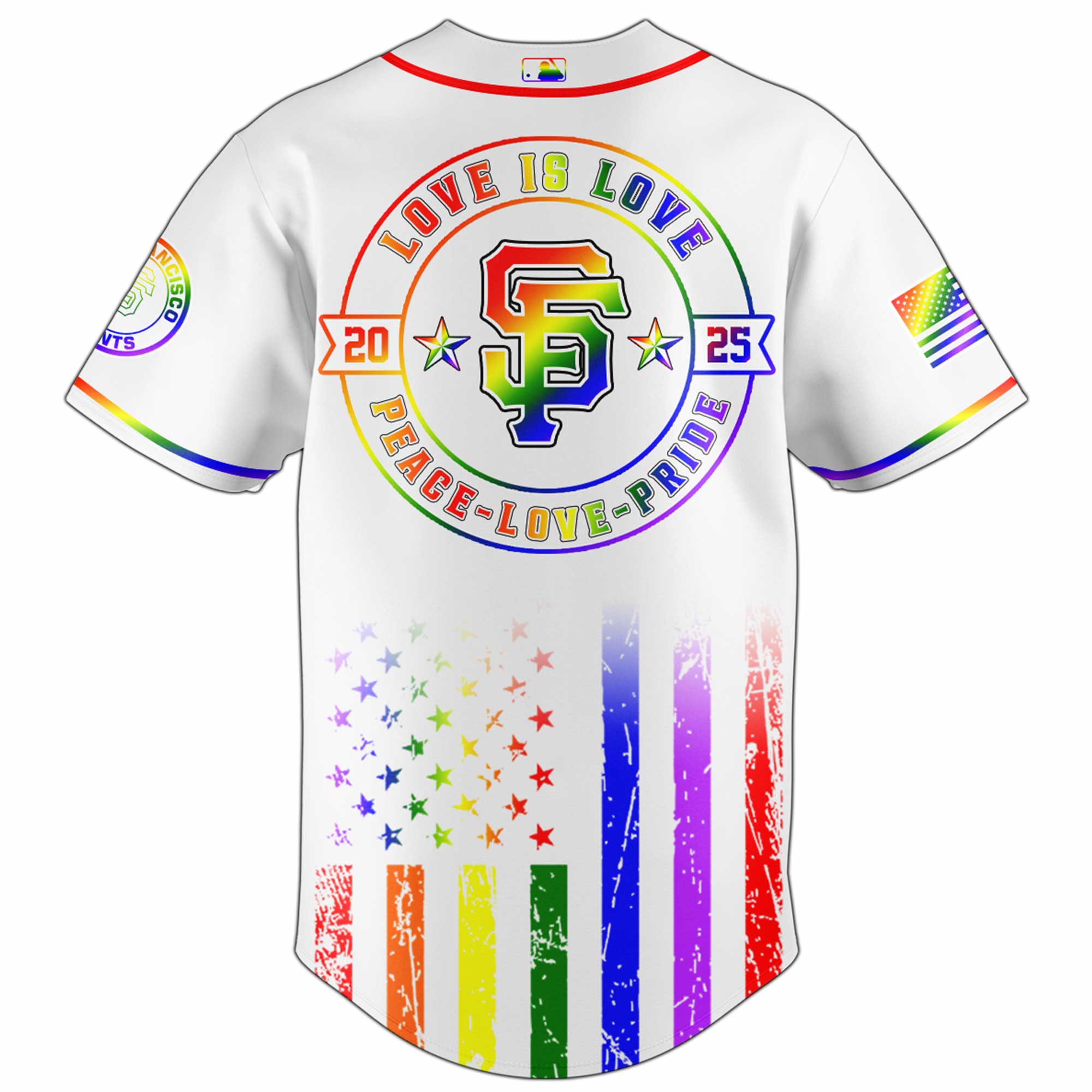 San Francisco Giants Happy Pride Month Baseball Jersey