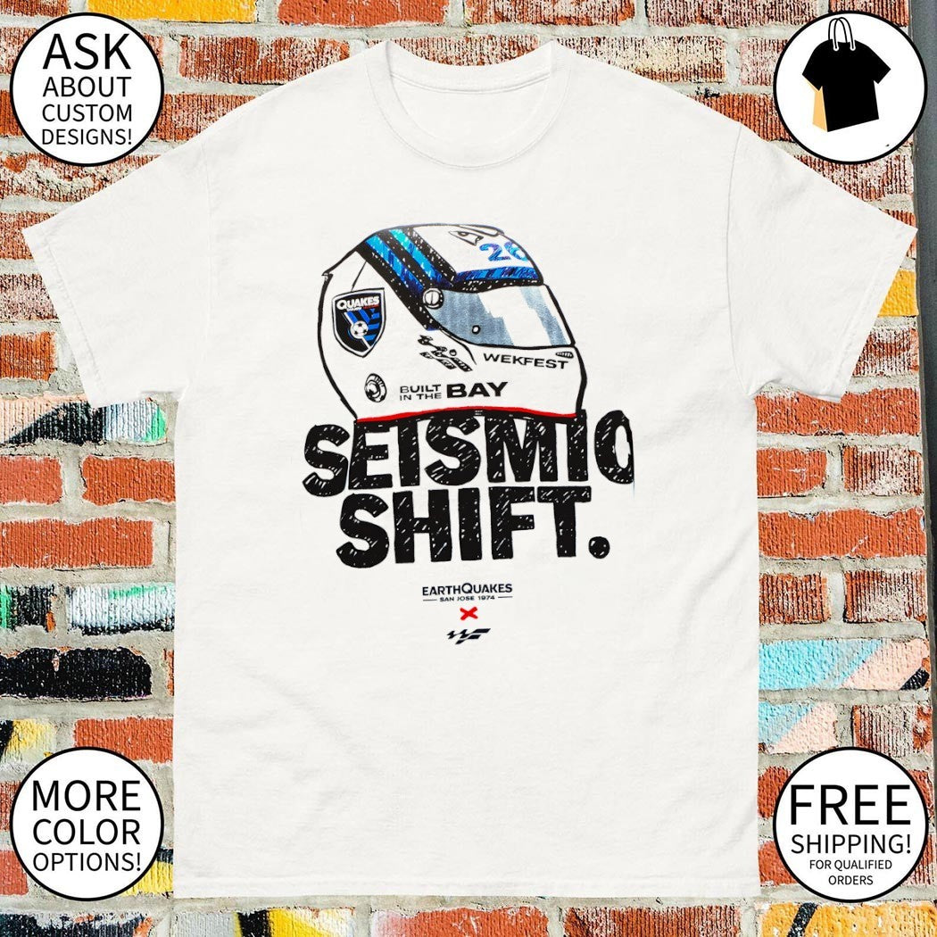 San Jose Earthquakes x Wekfest Helmet Built in the Bay vintage shirt