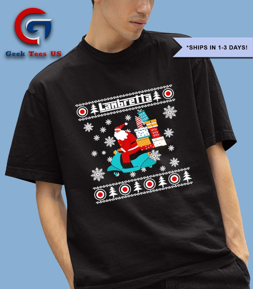 Santa Claus Lambretta ugly Christmas shirt