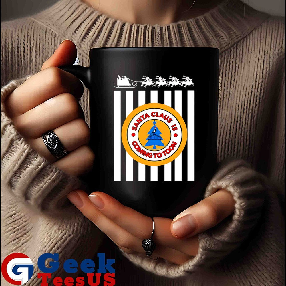 Santa claus is coming to toon Christmas 2025 shirt