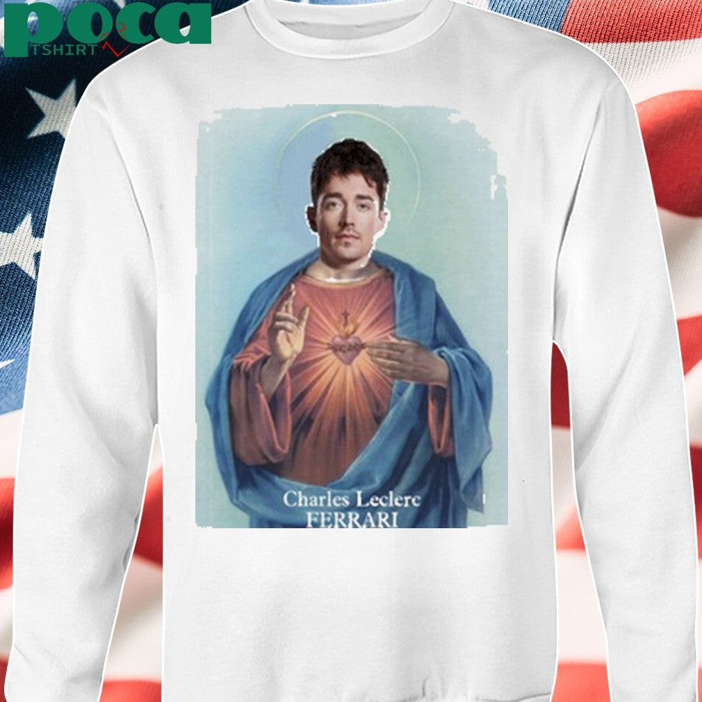 Santino Charles Leclerc Ferrari Jesus shirt