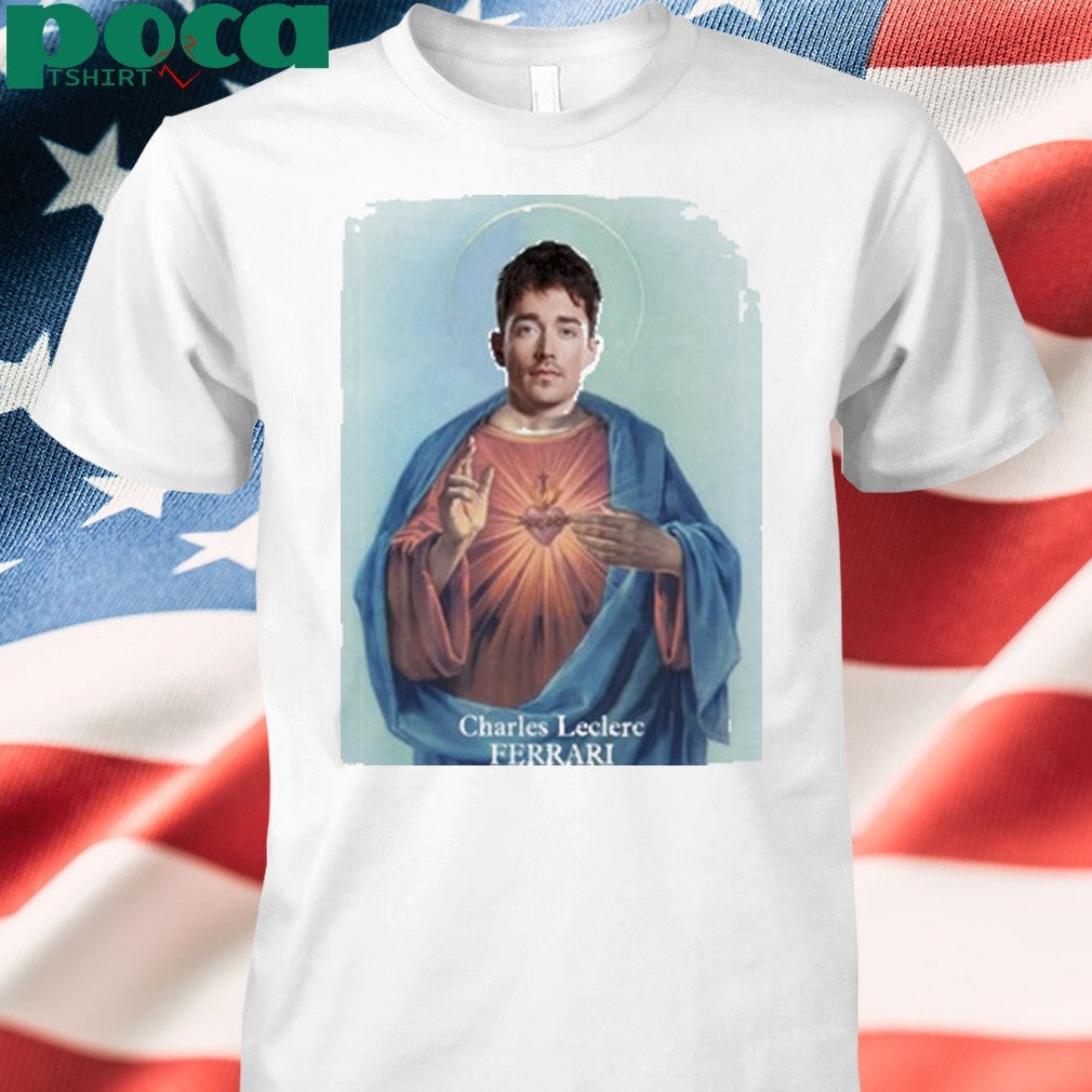 Santino Charles Leclerc Ferrari Jesus shirt