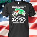 Saquon Barkley the 2000 club rushing yards in a single season signature shirt