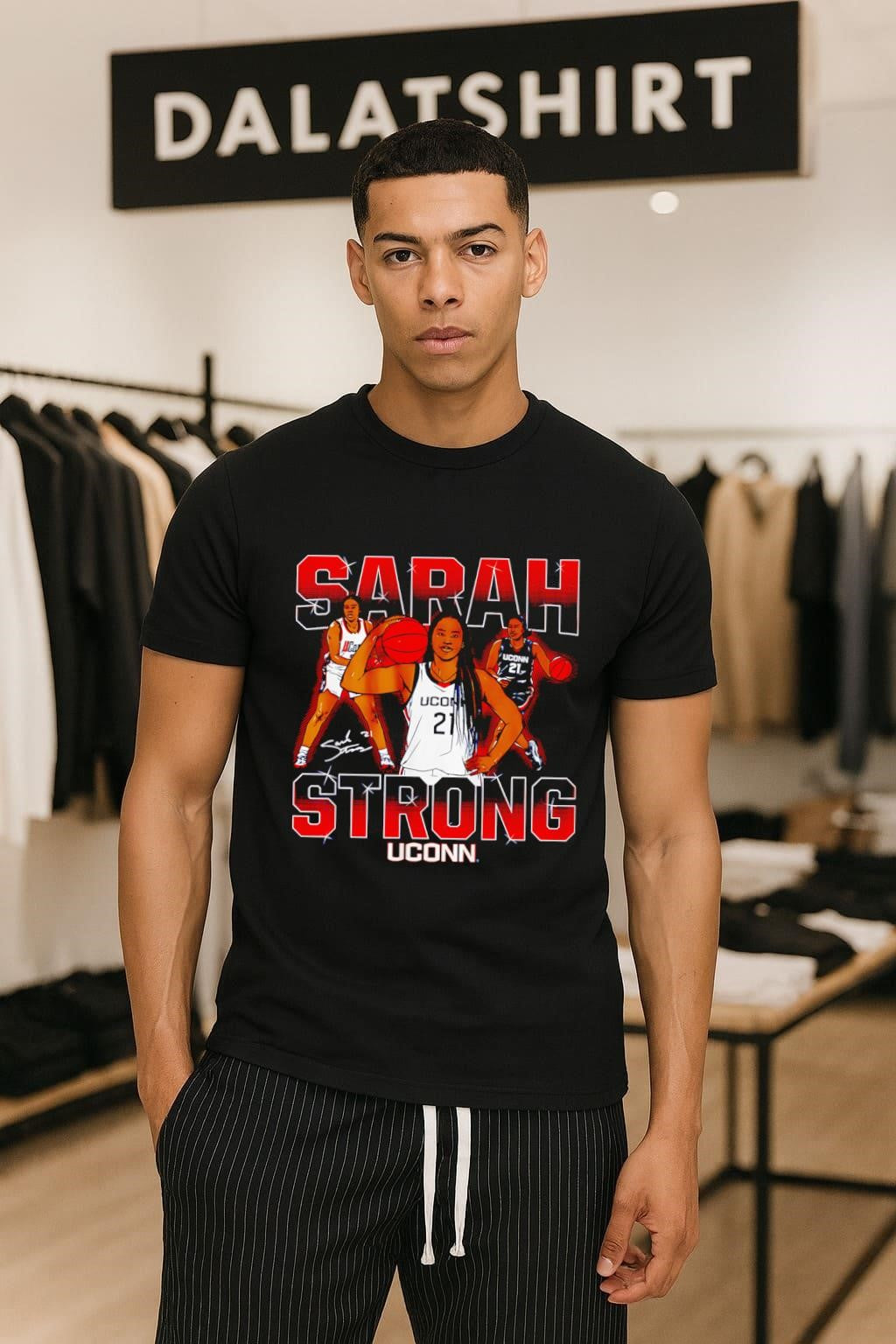 Sarah Strong UConn Basketball Player Number 21 shirt