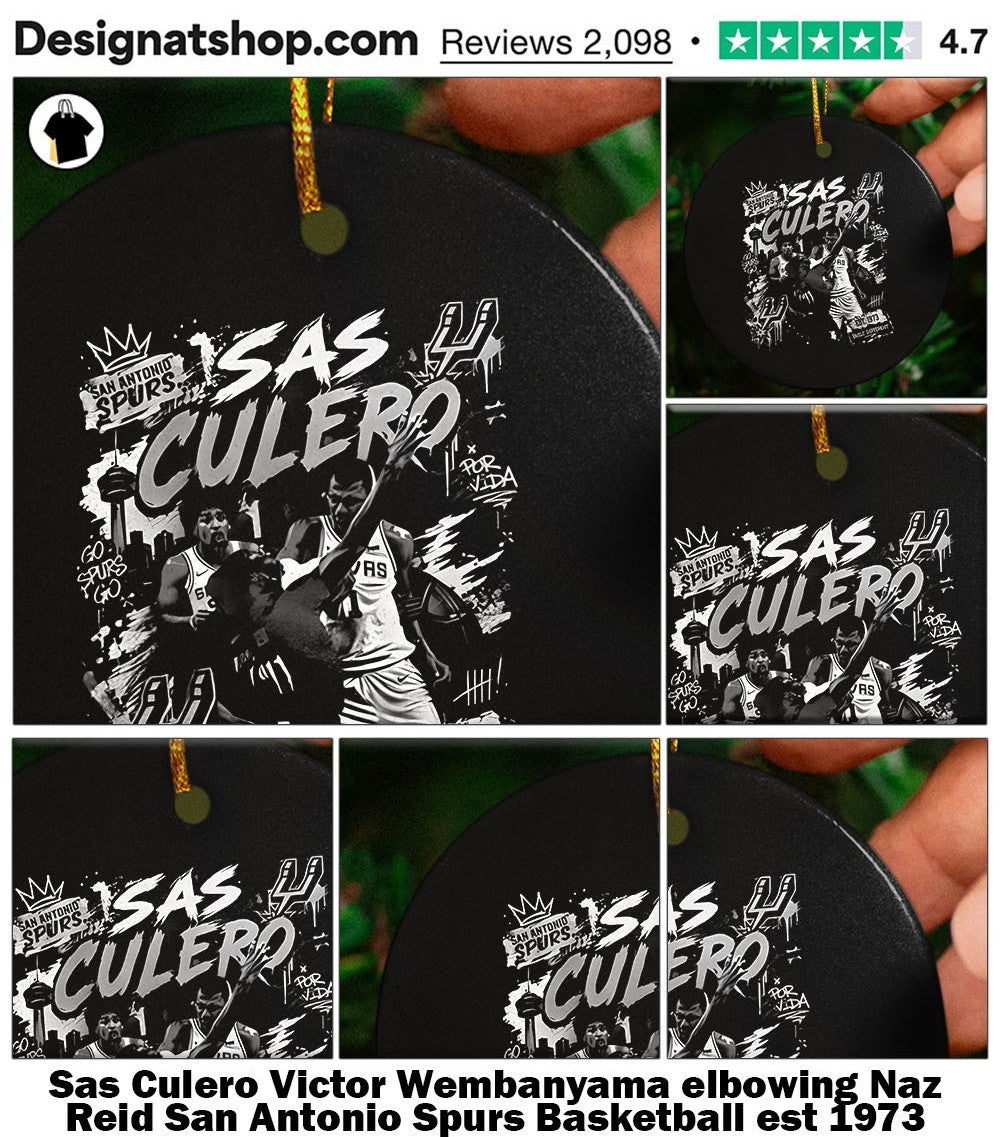 Sas Culero Victor Wembanyama elbowing Naz Reid San Antonio Spurs Basketball est 1973 shirt