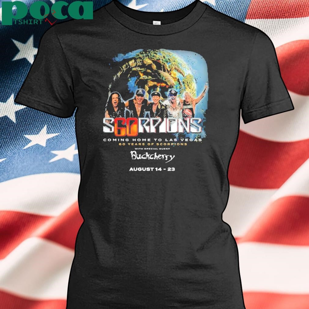 Scorpions Coming Home To Las Vegas 60 Years Of Scorpions Tour On August 14 And 23 2025 Unisex T-Shirt