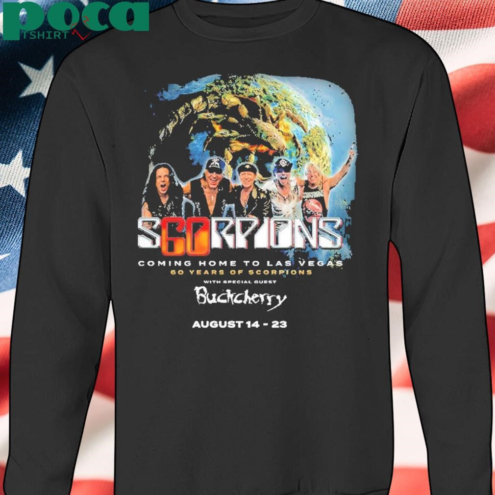 Scorpions Coming Home To Las Vegas 60 Years Of Scorpions Tour On August 14 And 23 2025 Unisex T-Shirt