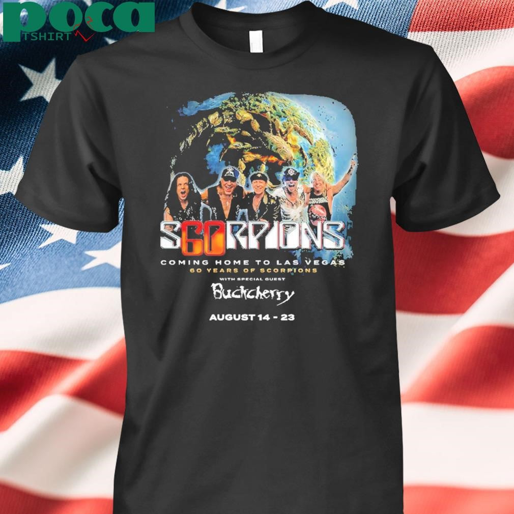 Scorpions Coming Home To Las Vegas 60 Years Of Scorpions Tour On August 14 And 23 2025 Unisex T-Shirt