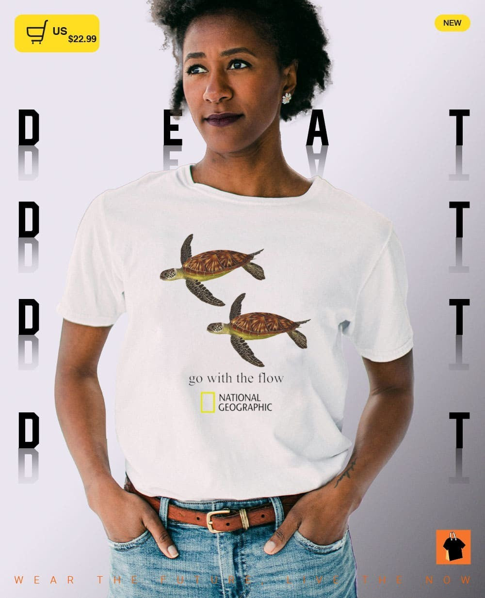 Sea Turtle National Geographic go with the flow shirt