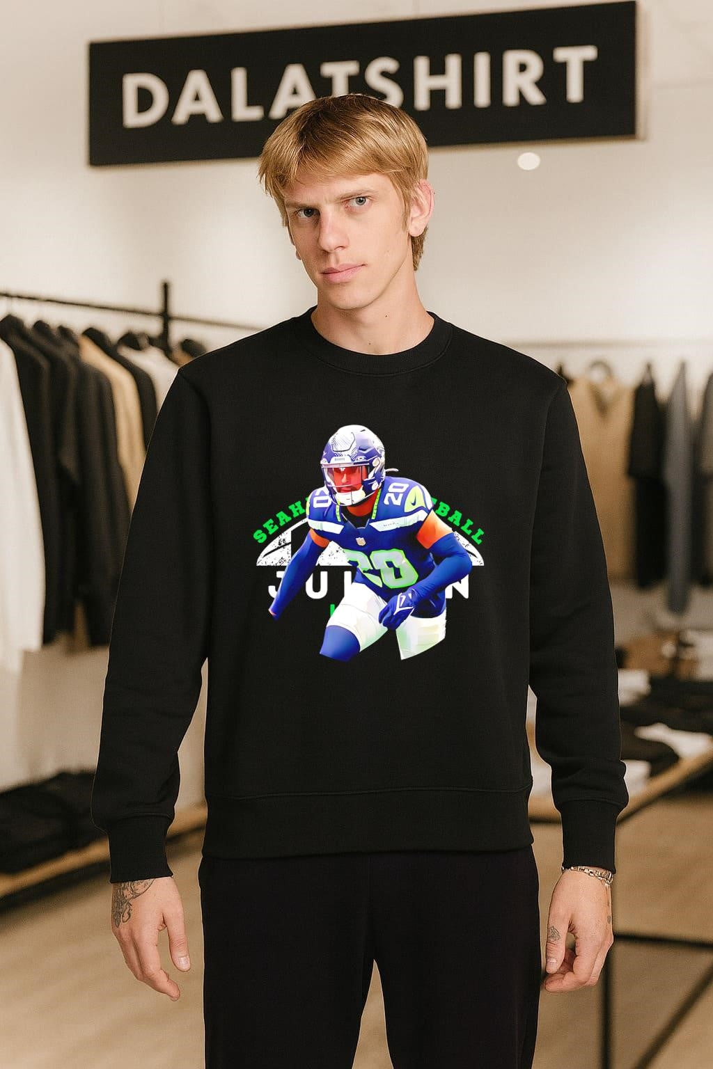 Seahawks Football 20 Jaxon Smith-Njigba Player Action shirt