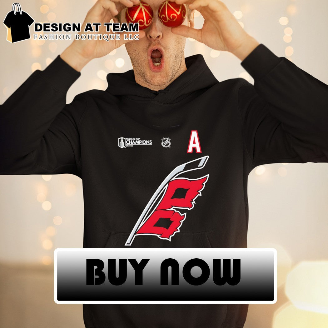 Sebastian Aho Carolina Hurricanes 2026 Stanley Cup Champions Name and Number shirt
