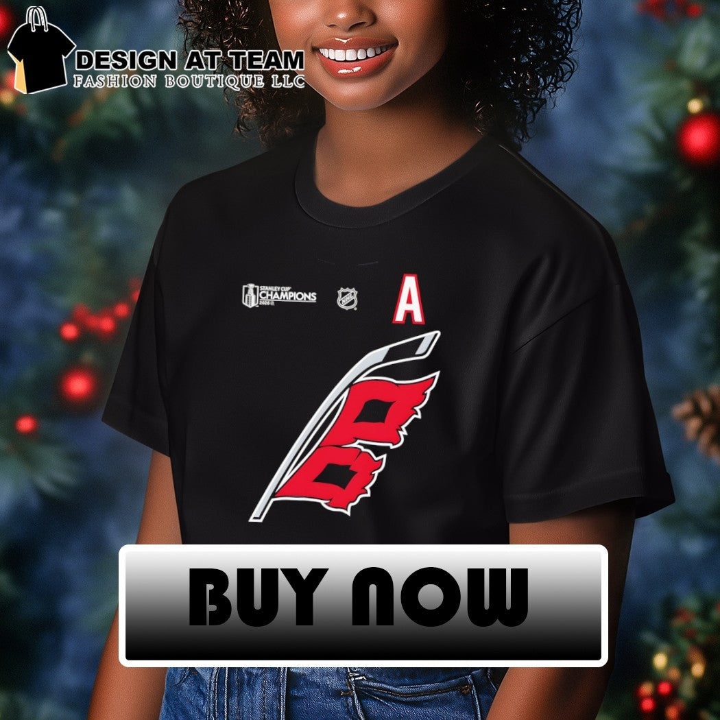 Sebastian Aho Carolina Hurricanes 2026 Stanley Cup Champions Name and Number shirt
