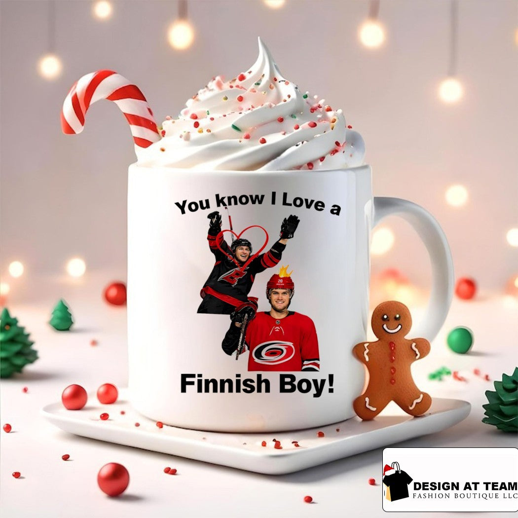 Sebastian Aho and Teuvo Teravainen Carolina Hurricanes Seth Jarvis you know I love a Finnish boy shirt