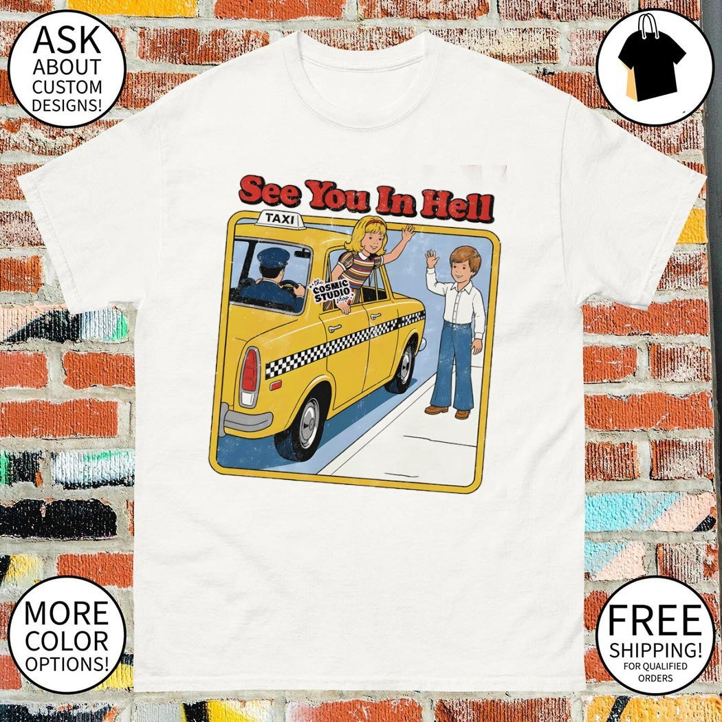 See you in Hell Mental Health cartoon shirt