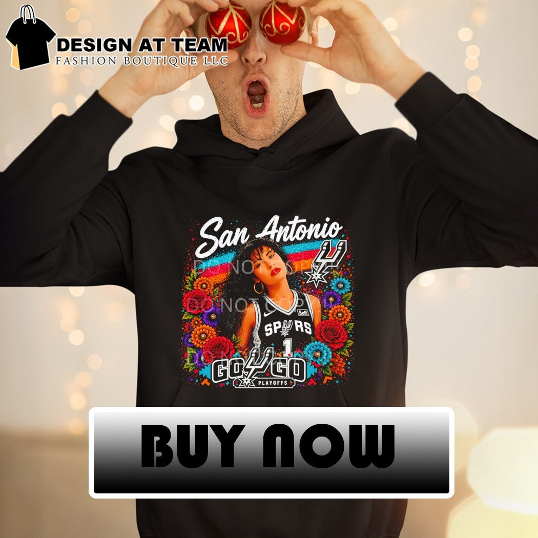 Selena San Antonio Spurs Basketball Go Spurs Go Playoffs floral 2026 shirt