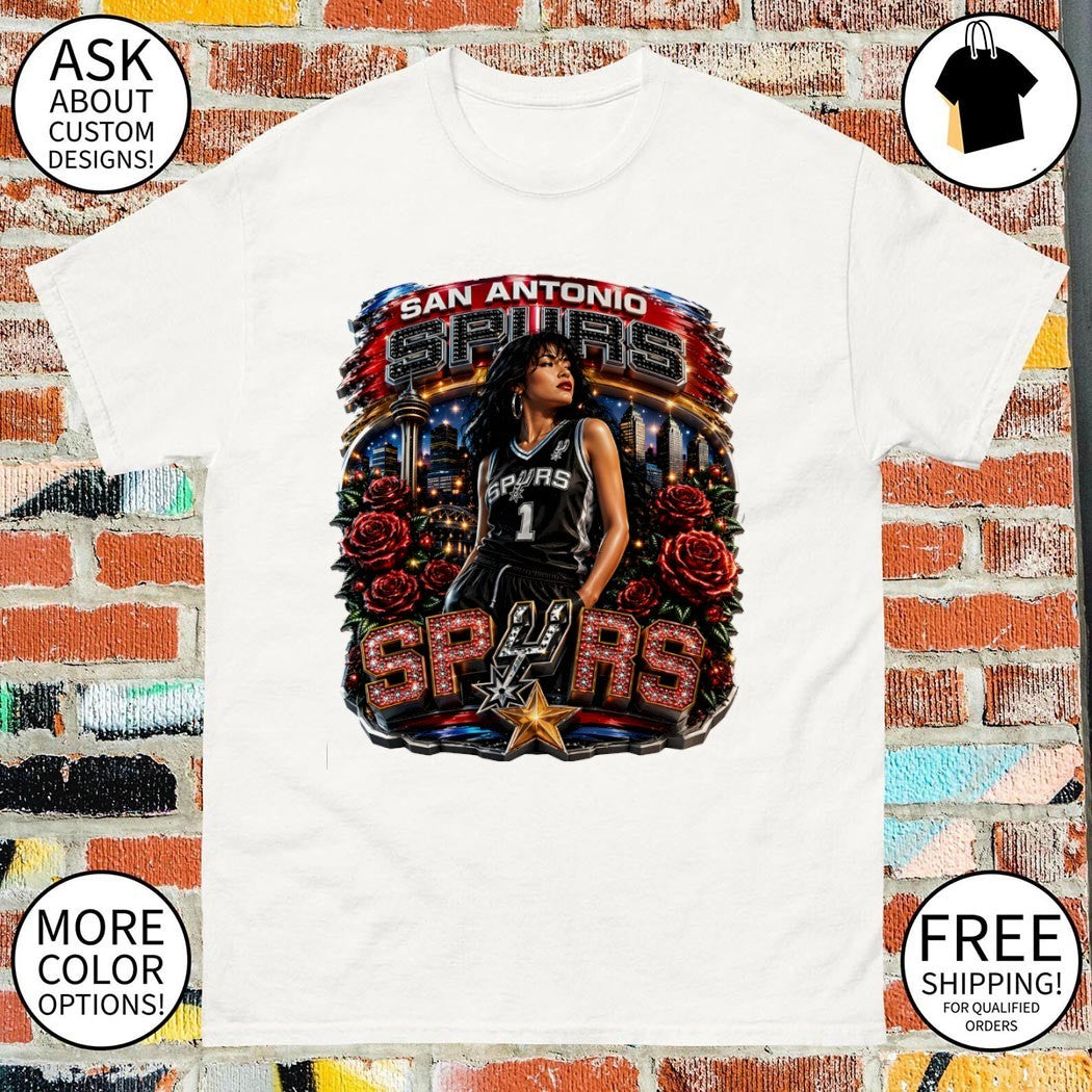 Selena Wemby San Antonio Spurs Basketball City Skyline Roses 2026 shirt