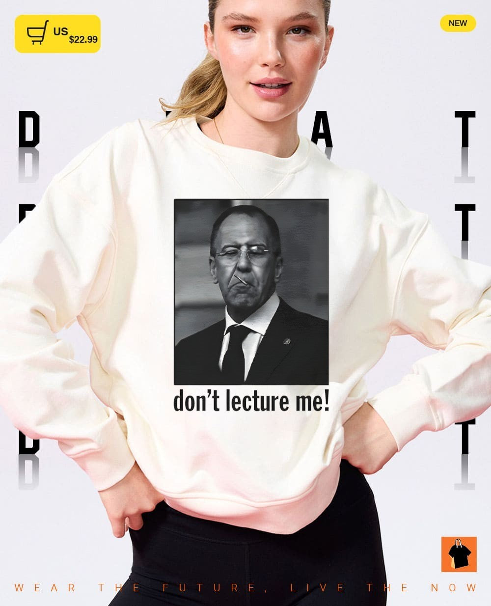 Sergey Viktorovich Lavrov don’t lecture me photo vintage shirt