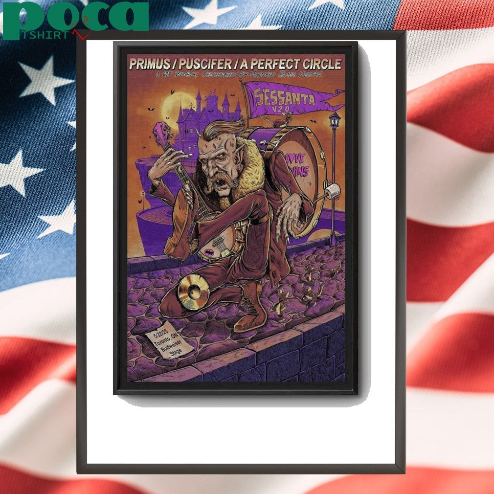 Sessanta 05 22 2025 Budweiser Stage Toronto, ON Concert Poster shirt