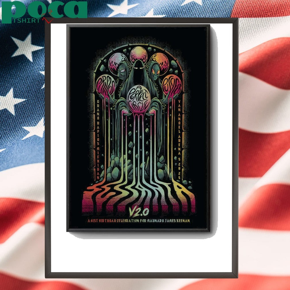 Sessanta Tour May 28 2025 Grand Rapids, MI Poster shirt