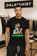 Sevendust Lajon Witherspoon band members green logo shirt